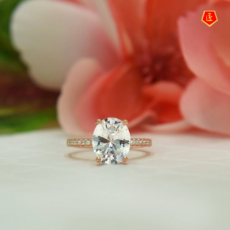 [Ready Stock]Simple Personality Diamond Ring for Women