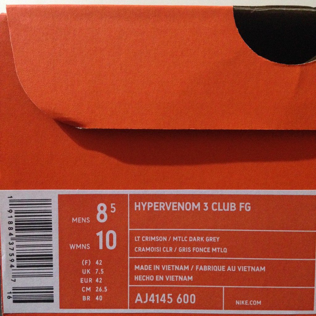 Sale Sepatu Bola Nike Hypervenom 3 Club FG Crimson Grey AJ4145-600 Original BNIB Promoted