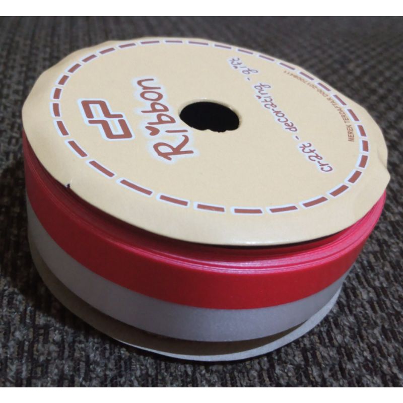 

1 Roll Pita Jepang Merah Putih 1 inch