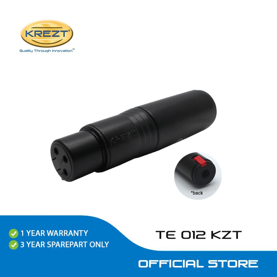 KREZT AUDIO XLR ADAPTOR TE 012 FAMALE TO FAMALE