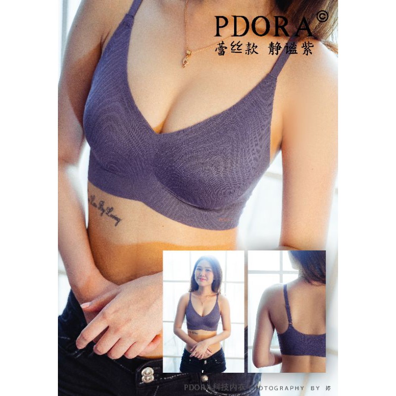 Pdora Bra tipe Lace tali kecil ungu