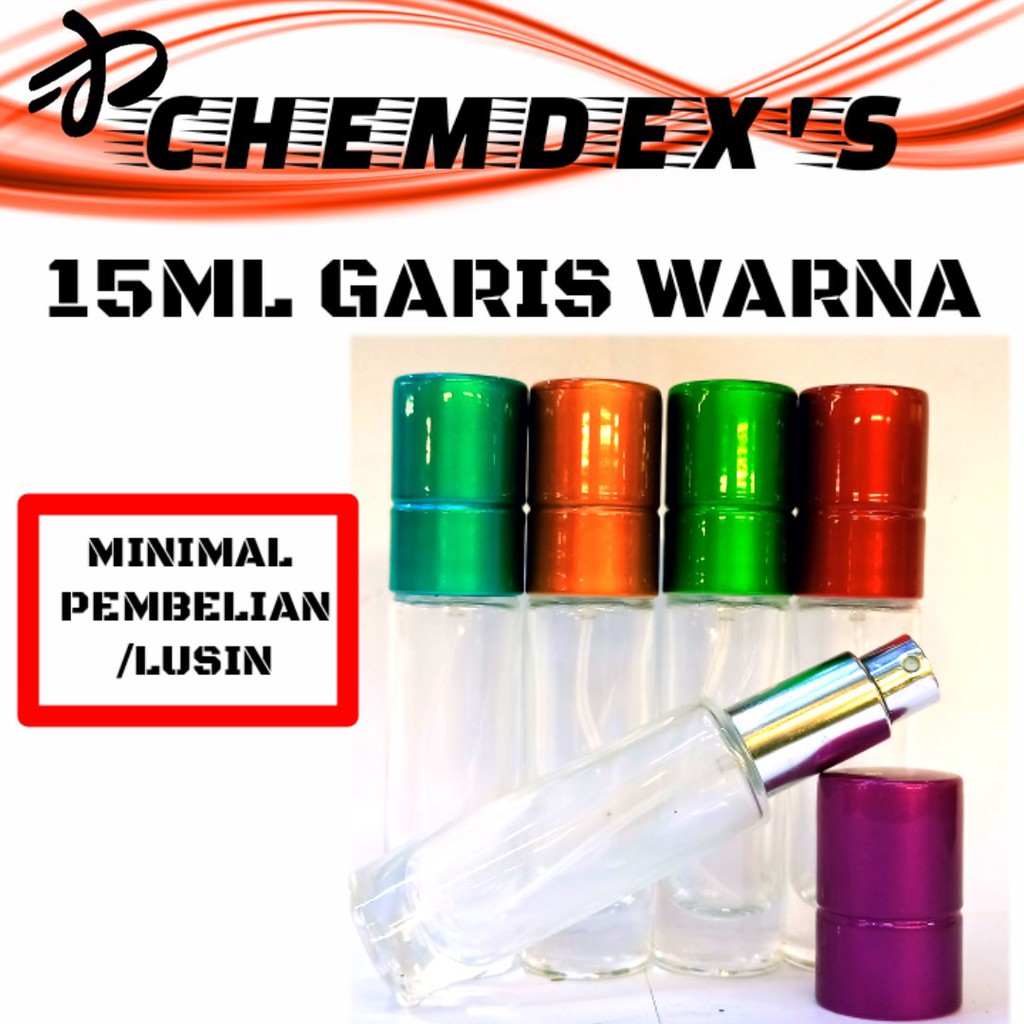 Botol Parfum 15ML GARIS WARNA // DRAT || BOTOL PARFUM 15ML || botol drat/ PERLUSIN