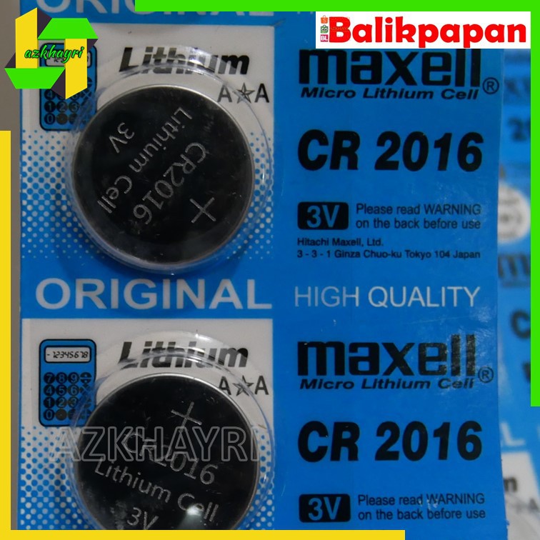 Baterai Batre Battery CR2016 maxell CR 2016