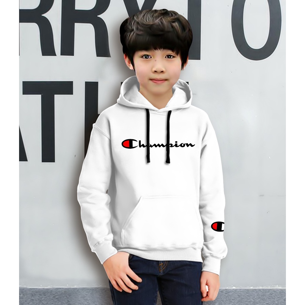 Hoodie Anak CHAMPION Anak Gaming Bahan Fleece Tebal /Jaket Anak Laki Laki/Jaket Anak Terbaru/4-11 TAHUN(FLAVA_STORE)