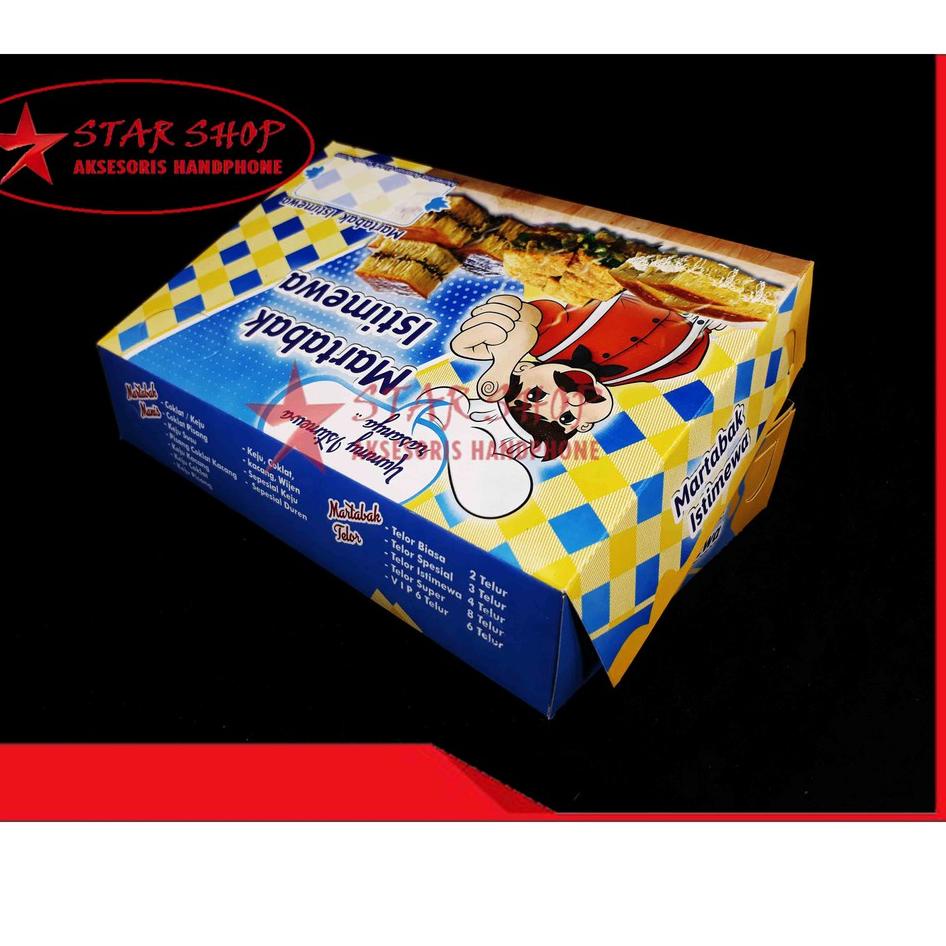 

Trend - KOTAK MARTABAK - DUS KEMASAN MAKANAN SIZE 21 X 13,5 - ISI 100 PCS