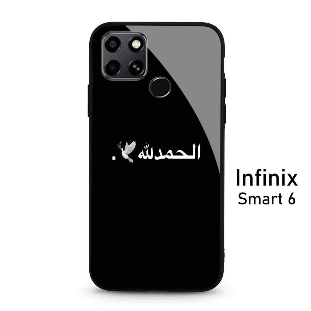 Case Infinix  Smart 6 - Softcase Glass Kaca Infinix Smart 6 - A51 - Case Hp Infinix Smart 6 - Casing