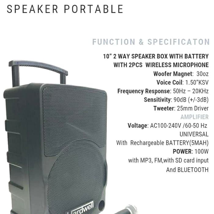 SPEAKER PORTABLE MEETING MAX 10 C HARDWELL