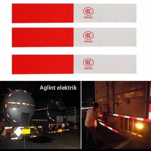 

Stiker reflektorr pemantul cahaya pasfor motor mobil truk dan bus