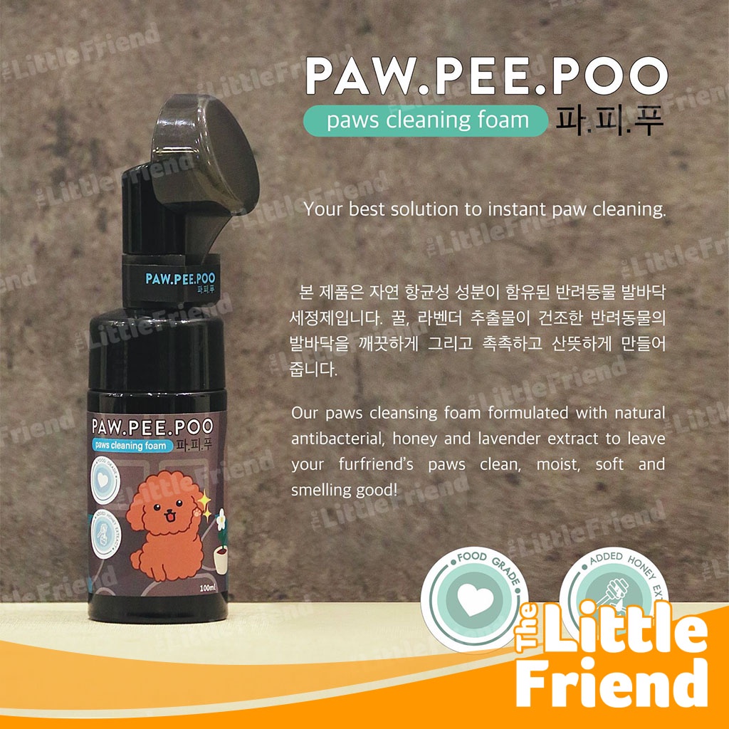 Pembersih Telapak Kaki Anjing Kucing Paw Cleaning Foam Made in Korea 1