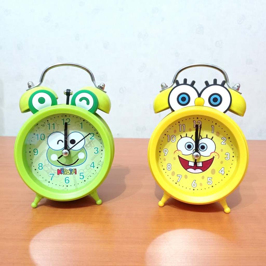 Jam Beker Kring Motif Lucu / Jam Meja Cute / Jam Beker Dekorasi Karakter Kartun Anak