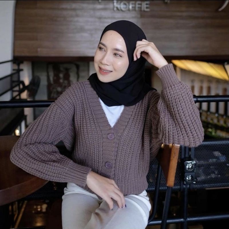 ELLENA BASIC OUTWEAR (7 GET) / MIDI KARDIGAN /RAJUT PREMIUM / BASIC outer
