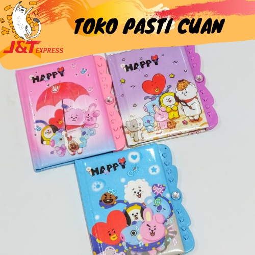 

BUKU GEMBOK KARAKTER BTS BT21 (3 WARNA) BUKU TULIS ANAK ANAK