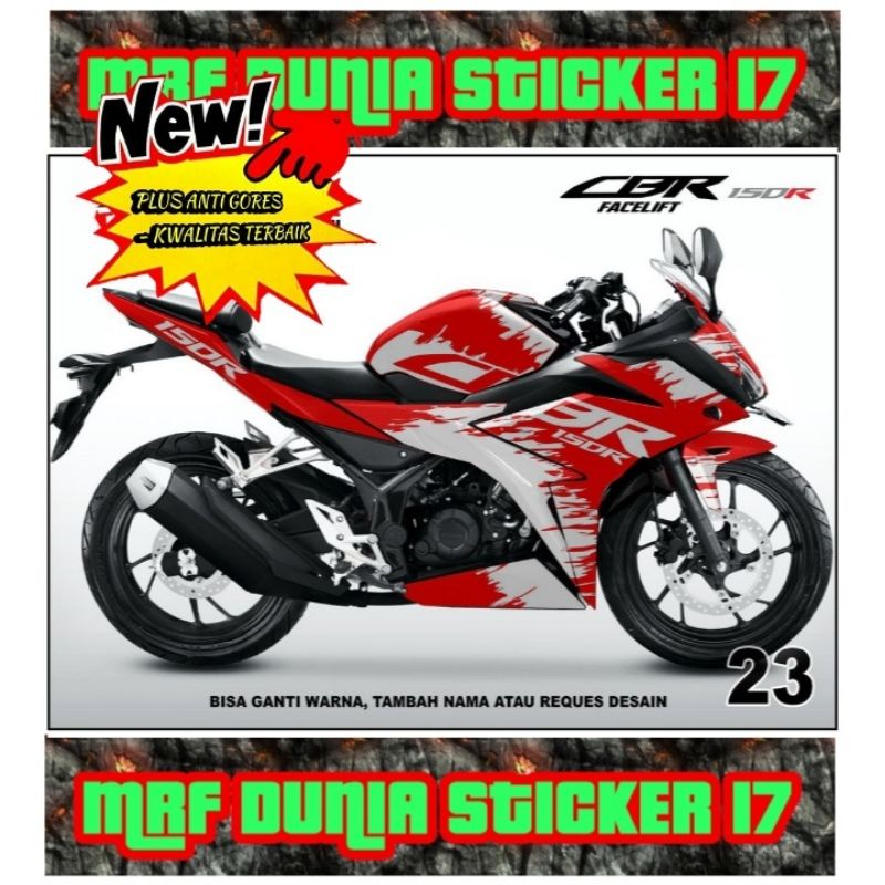 Sticker decal CBR 150R Facelift Full Body dekal CBR 150R Facelift Stiker Decal CBR 150R Facelift Dec