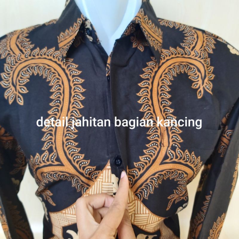 Batik Pria Lengan Panjang Lapis Furing Katun Premium