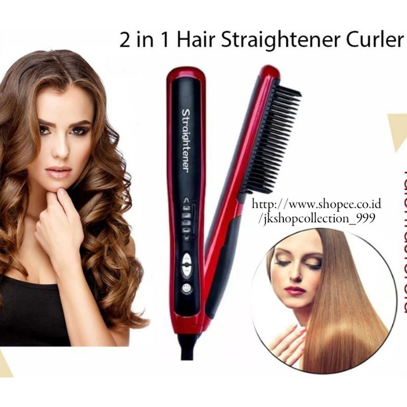 CATOK SISIR PROFESSIONAL STRAIGHTENER WITH IRON BRUSH / TERLARIS DI JAPAN