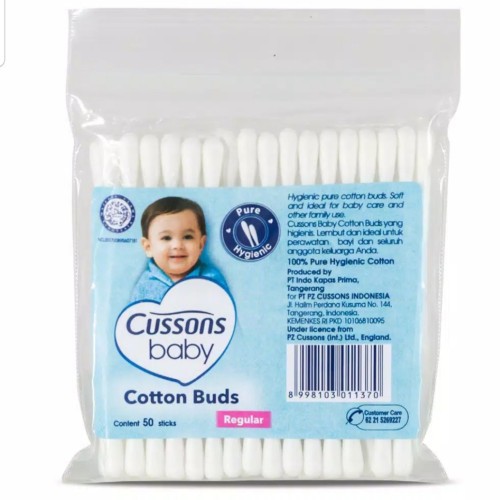 CUTTON BUD CUSSONS 50PCS REGULAR - EXTRA FINE - BABY BAYI NEWBORN HIGENIS