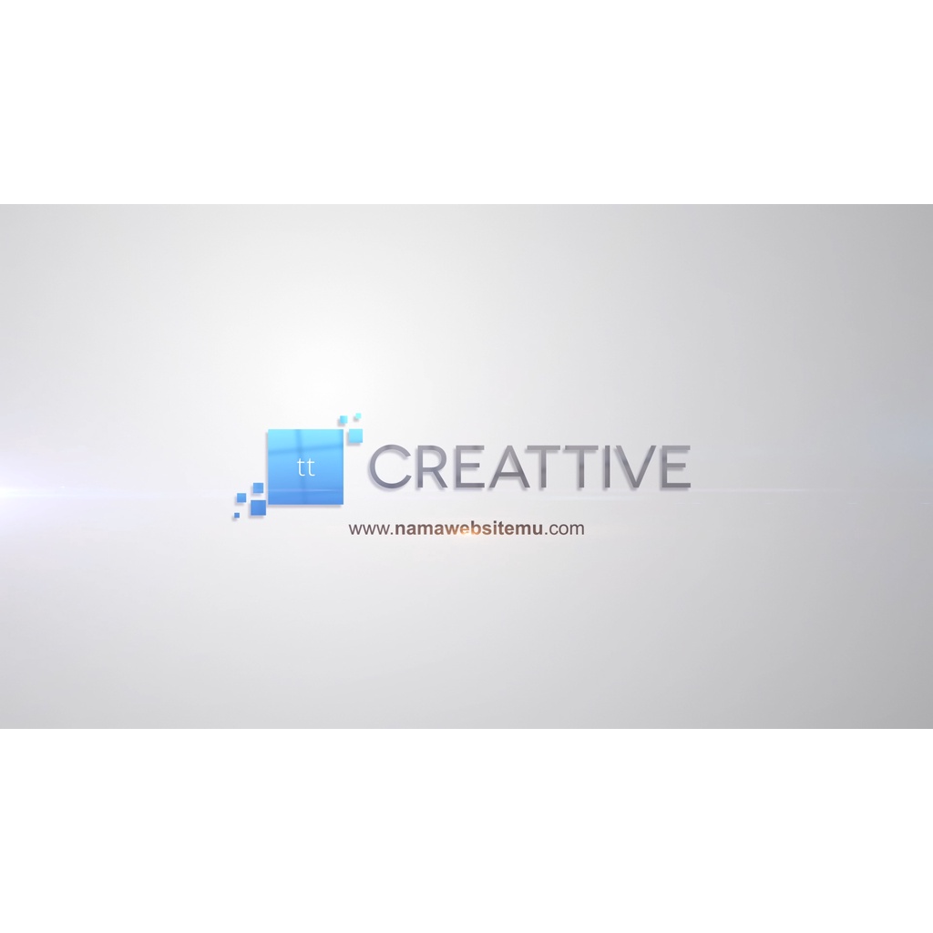 Jasa pembuatan intro opening logo video / outro youtube - clean bling logo