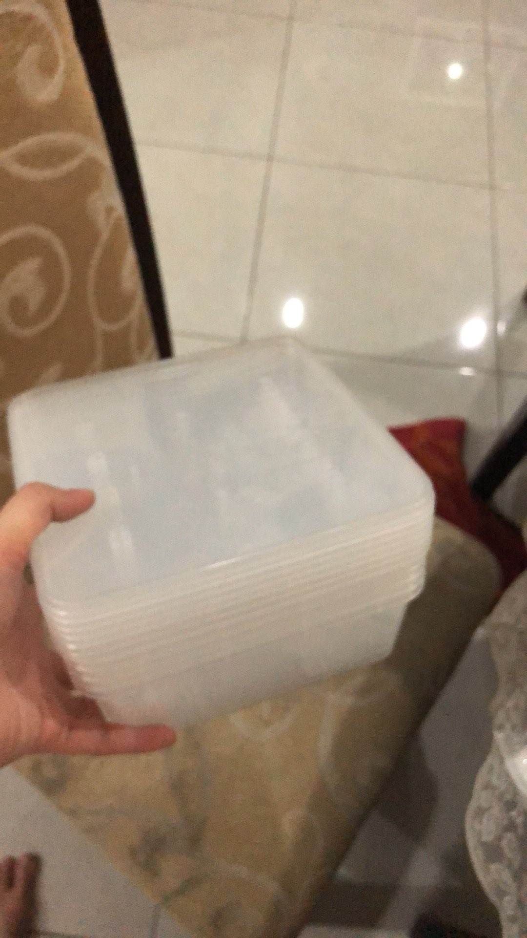 Kotak Makan Bening Persegi  1500ml 25pcs Perpack Harga Grosir Murah Tahan Panas Jakarta