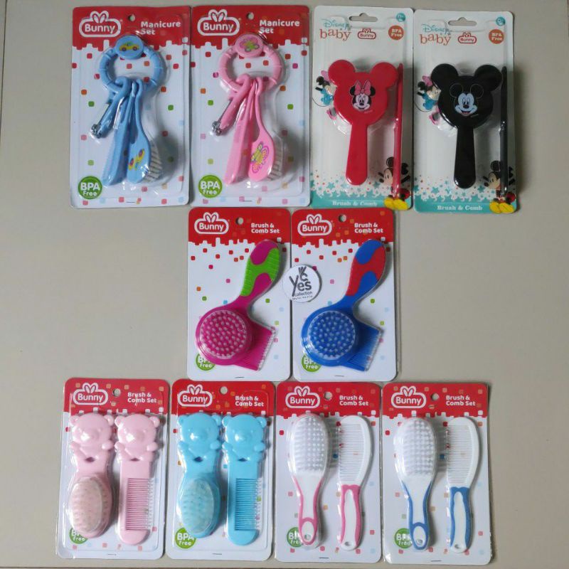 Manicure Set Gunting kuku kaki Sisir rambut bayi Newborn Bayi baru lahir Bunny Pembersih