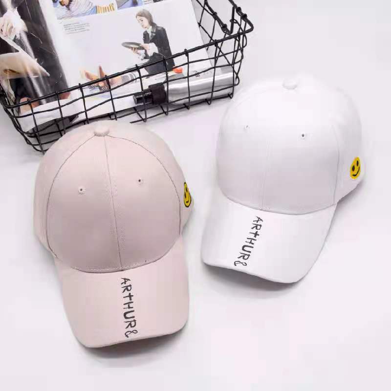 Topi Baseball Wanita Dan Pria  / Topi SnapBack Wanita Dan Pria Motif Smile Gaya Korea