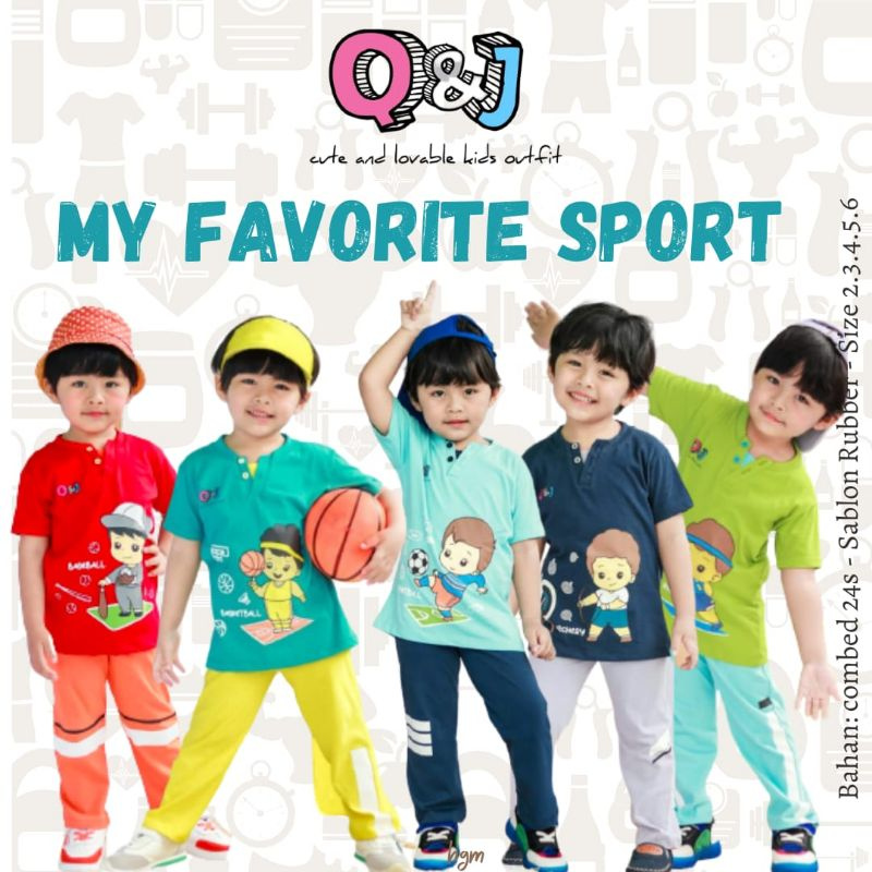 setelan anak | setelan anak cowok | my fav sport by Q&J