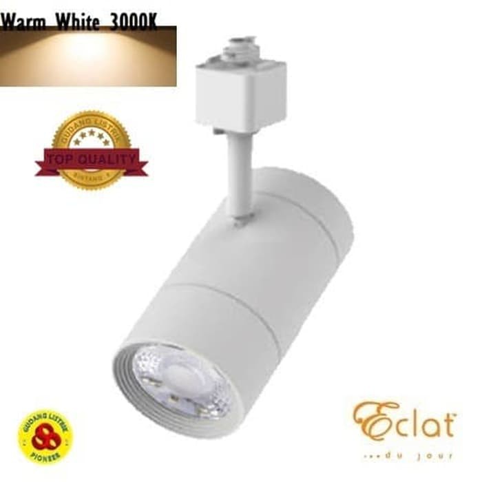 Eclat LED Track Light 7W Kuning Led Sorot Rel Putih Cahaya Warm White