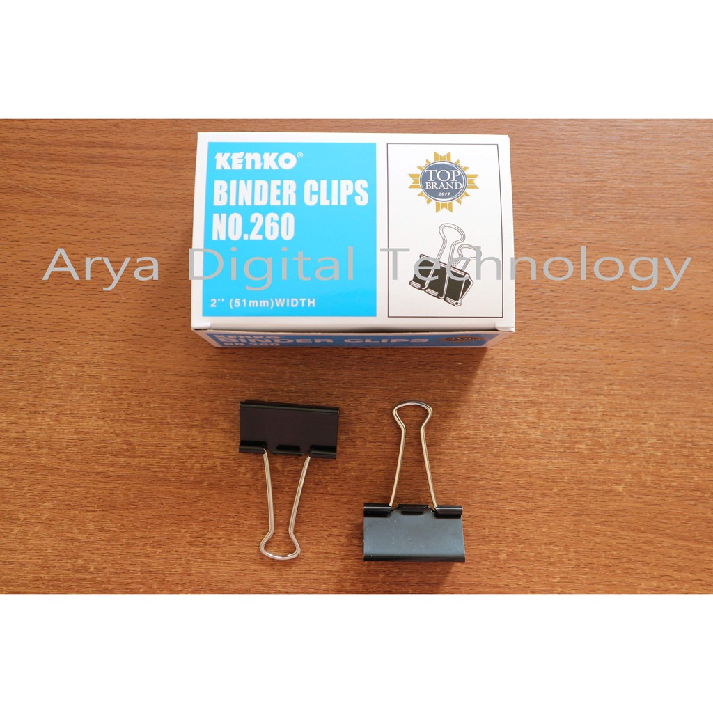 

Binder Clips No 260 Kenko Penjepit Klip Kertas Clip Besar Murah