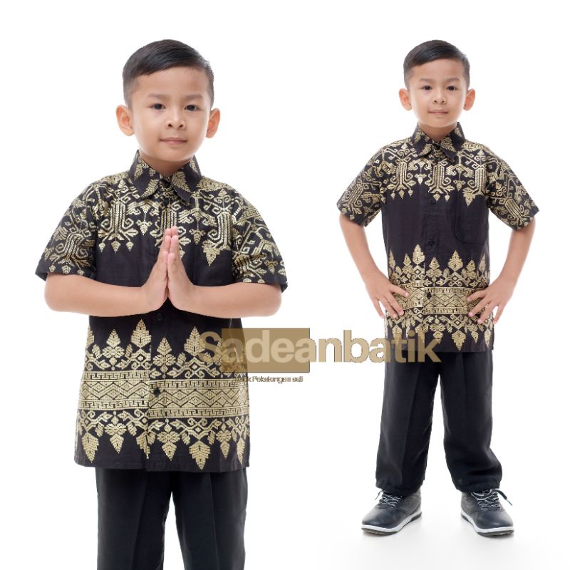 Kemeja Batik Anak Prada Anjani Emas
