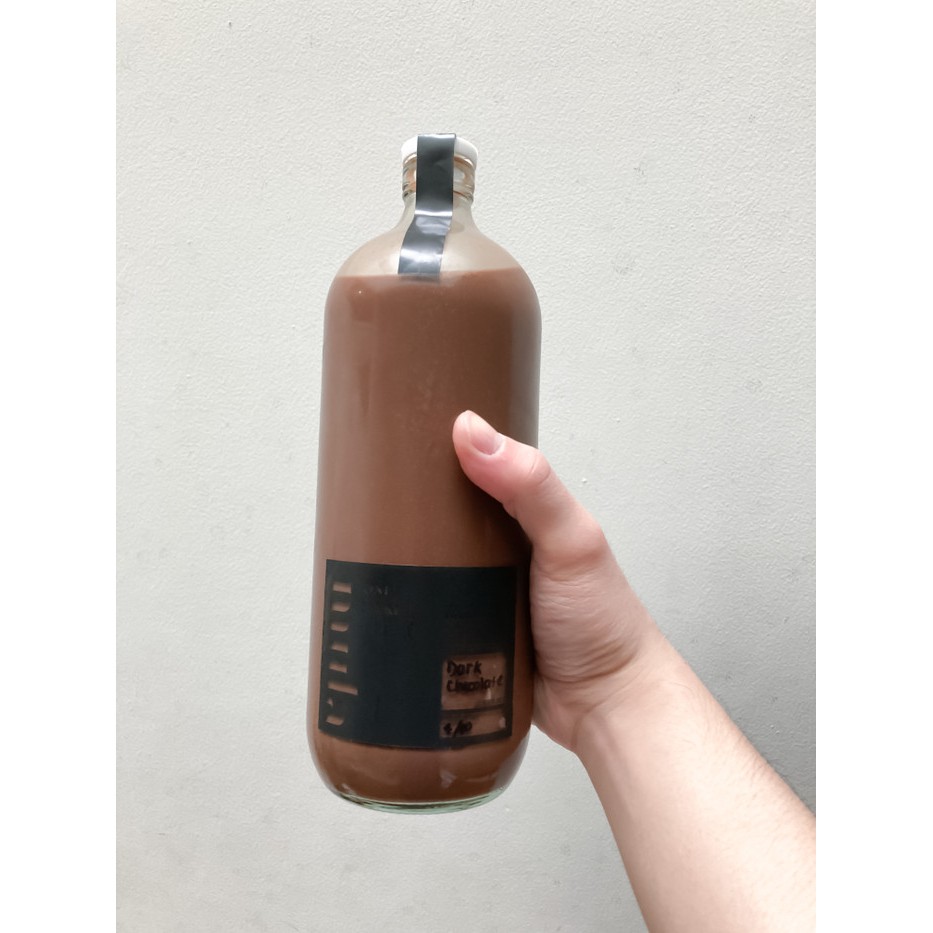

mula Dark Chocolate 1 L Botol Kaca