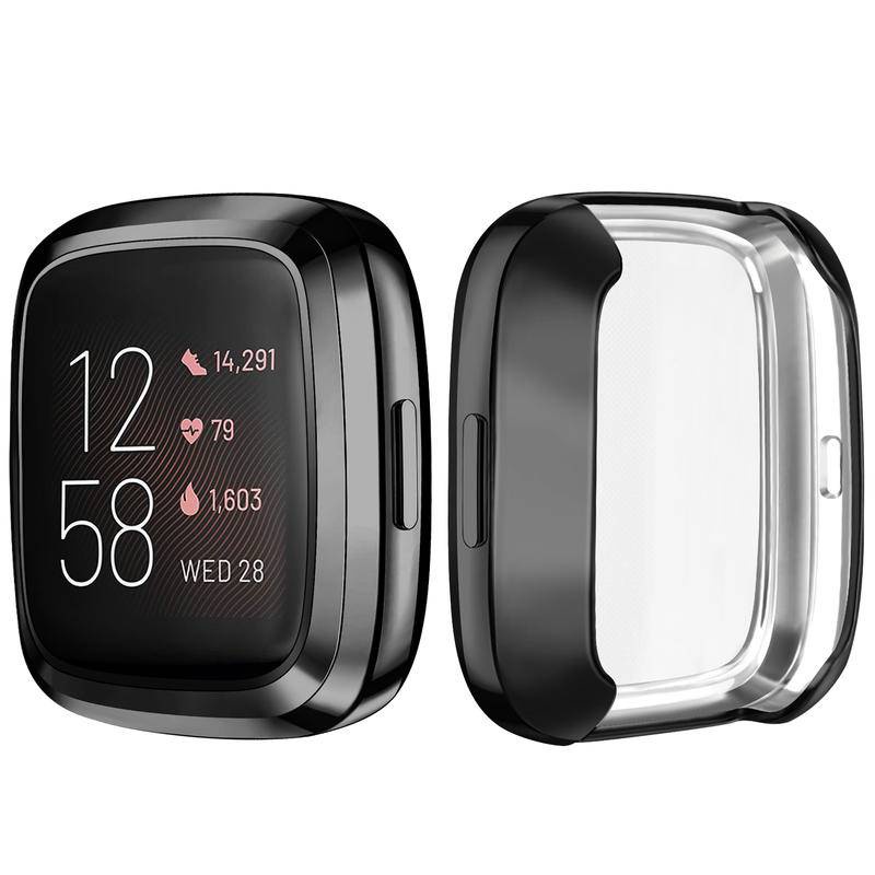 Soft Case Pelindung Layar Smartwatch Fitbit Versa 3 2 Versa3 Versa2 Sense Sense Bahan Tpu Bumper Ringan Tahan Goresan 2 Inspire2