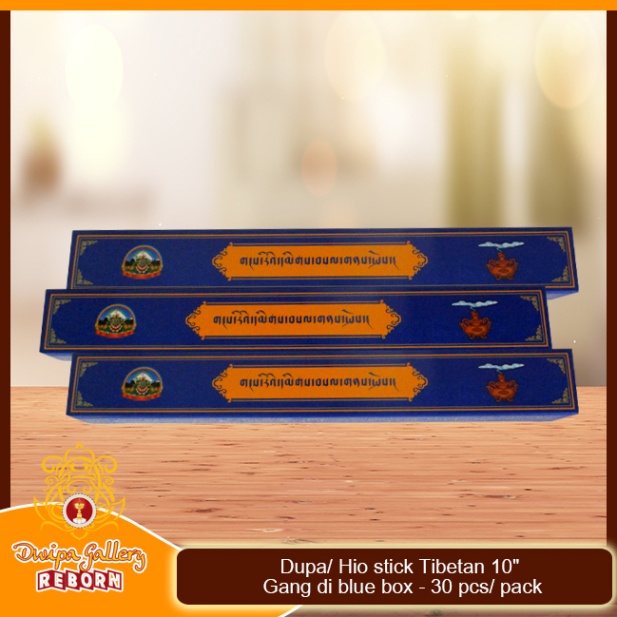 Dupa/ Hio stick Tibetan 10&quot; Gang di Blue box - 30 pcs/ pack