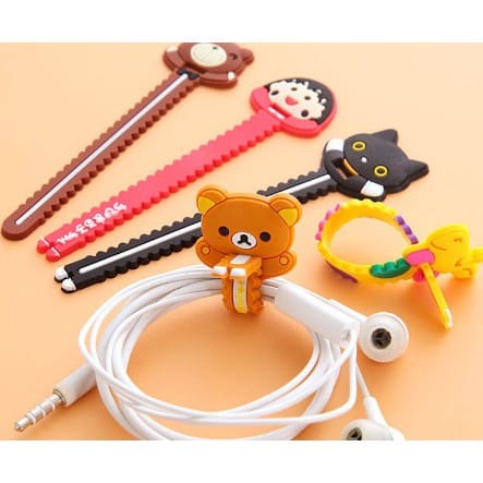 Pengikat Kabel / Klip Kabel Cas HP Earphone / Cord Holder 3D