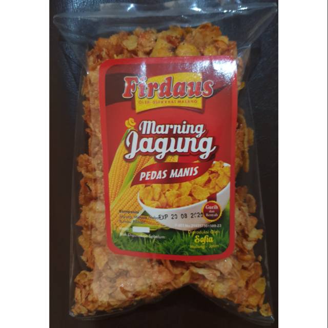 

KRIPIK JAGUNG FIRDAUS /MARNING JAGUNG
