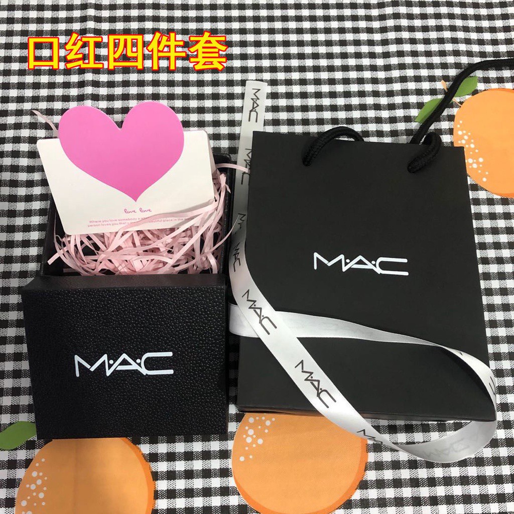 

T10 Mac [Goddess Six-Piece Set] New Mac Paper Bag Packing Boxes Set Mac Gift Box Sample Gift Box Han