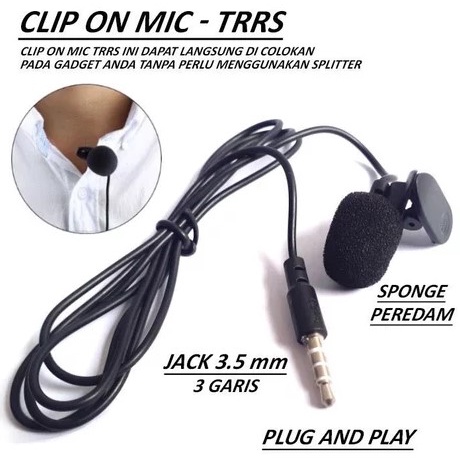 Microphone Clip Smartphone Laptop Tablet PC Youtube Vlog Smule VC 3.5m