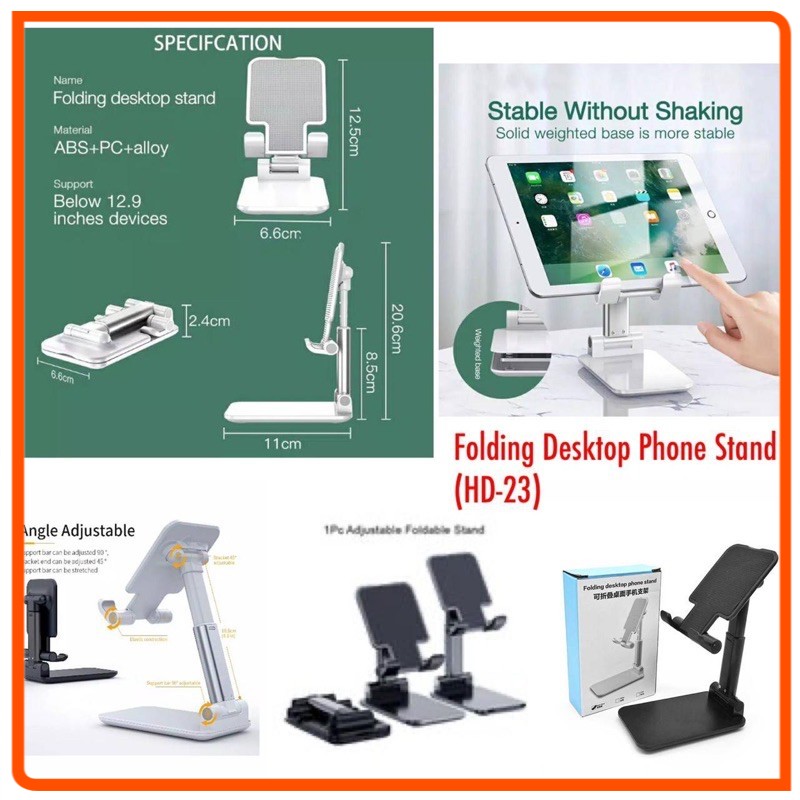PHONE HOLDER HD23 FOLDING DESKTOP PHONE STAND