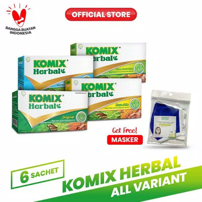 KOMIK HERBAL. 100% original. FREE MAsker. TERMURAH