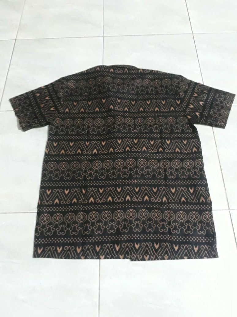 Baju Batik Pria Slimfit Modern Lengan Pendek Ob 514
