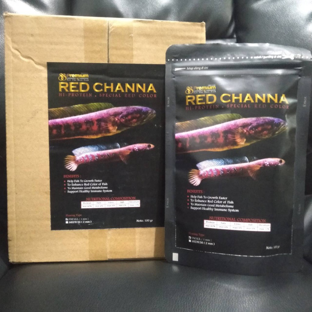 PREMIUM 88 RED CHANNA SMALL (1MM) 100 GR