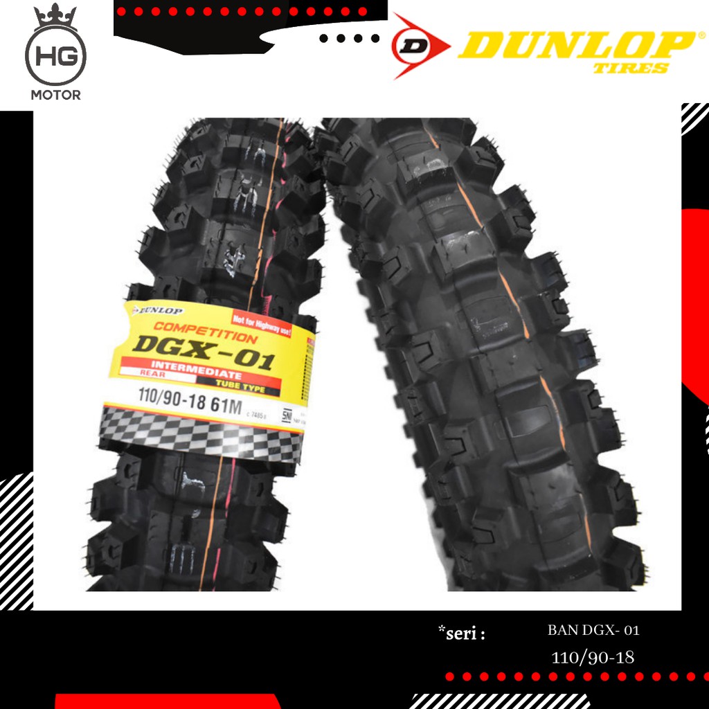 Ban Belakang Trail Dunlop DGX-01 110/90-18