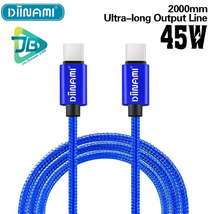 DIINAMI cable Kabel Data / Type-C ke Type-C / USB-C to USB-C / 45W Fast charging / 2 meter  &amp; 3 meter note10 note20 s21 s22 ultra MacBook air JB5897