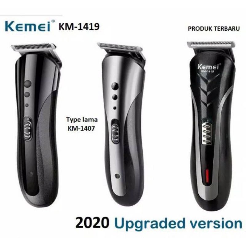 Mesin cukur rambut Kemei KM-1419 professional hair shaver rechargeable bergaransi