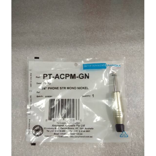 JACK AKAY MONO AMPHENOL ACPM-GN ORIGINAL