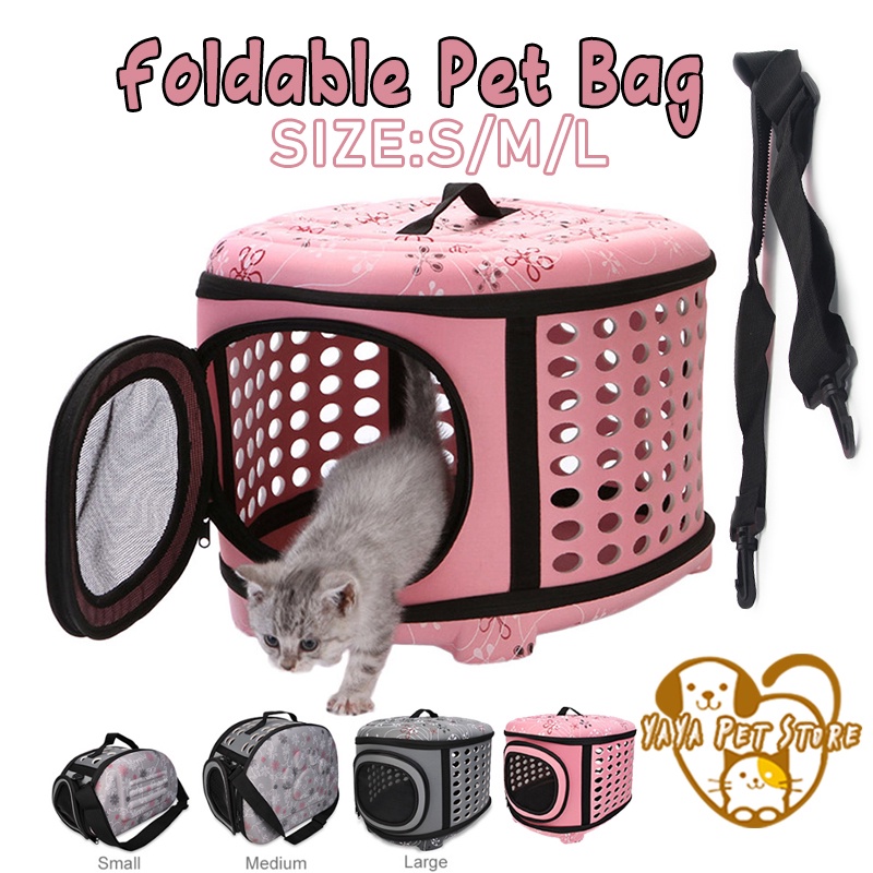 【Free Tali Selempang 】【Kecuali Size L 】Tas Anjing Kucing Peliharaan Carrier Travel Bahan EVA Tas Astronot Kucing Anjing | Tas Transparan | Pet Cargo | Tas Anjing Kucing Murah