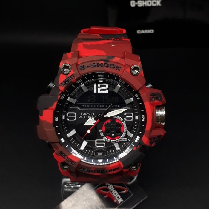 MURAH MERIAH G SHOCK GG 1000 T GSHOCK GG1000T LORENG MERAH RED ARMY Murah
