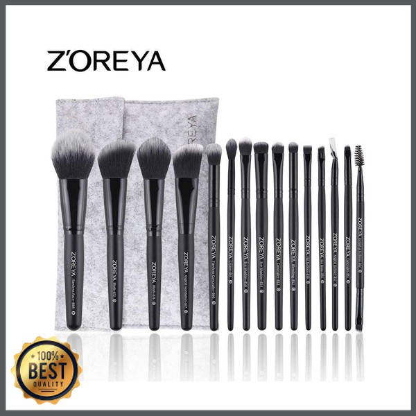 TG-Ak078 Zoreya Brush Make Up 15 Set dengan Pouch - ZZ15