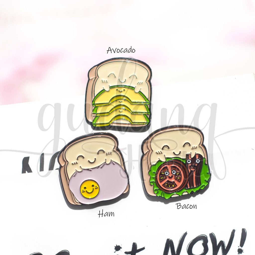 Pin Choose Your Toast Pin Roti Tawar Unik Bros Tas Murah GH 208769