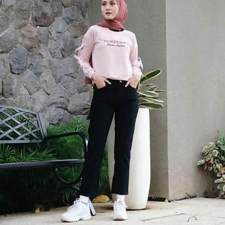 Muraaaahh.. BF BAWAHAN BOYFRIEND JEANS WASH/CELANA BOYFRIEND JEANS WANITA/CELANA BOYFRIEND HITAM/CEL