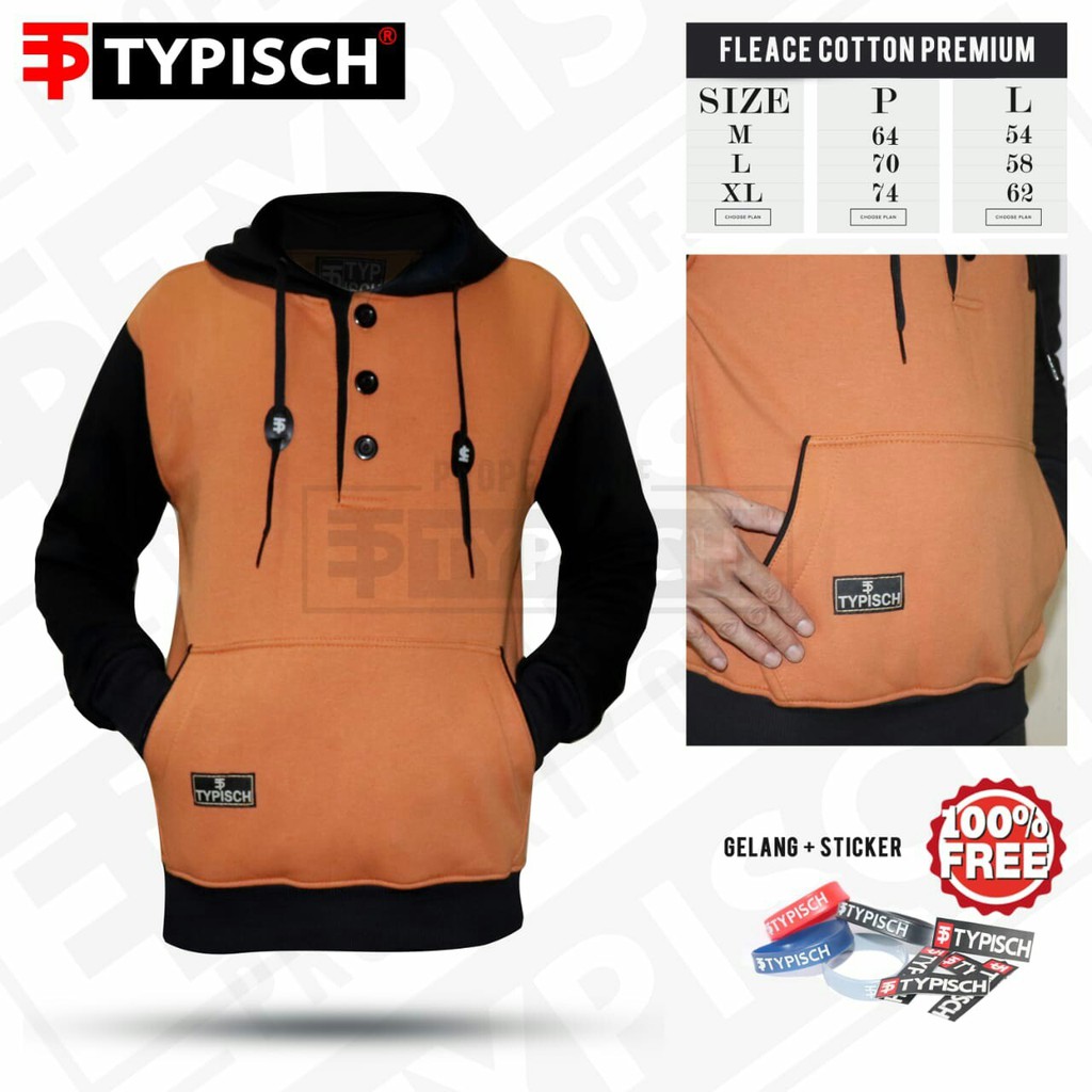 [COD] Jaket Sweater Pria Hoodie Fleece Cotton Premium Free Gelang