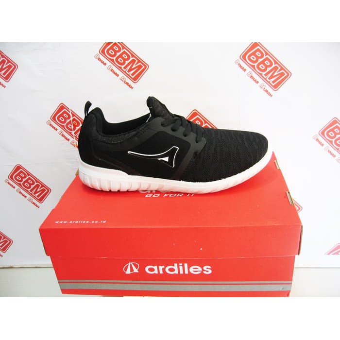 ARDILES SHOPIE - SEPATU WANITA SANTAI KERJA RUNNING - Hitam/Putih